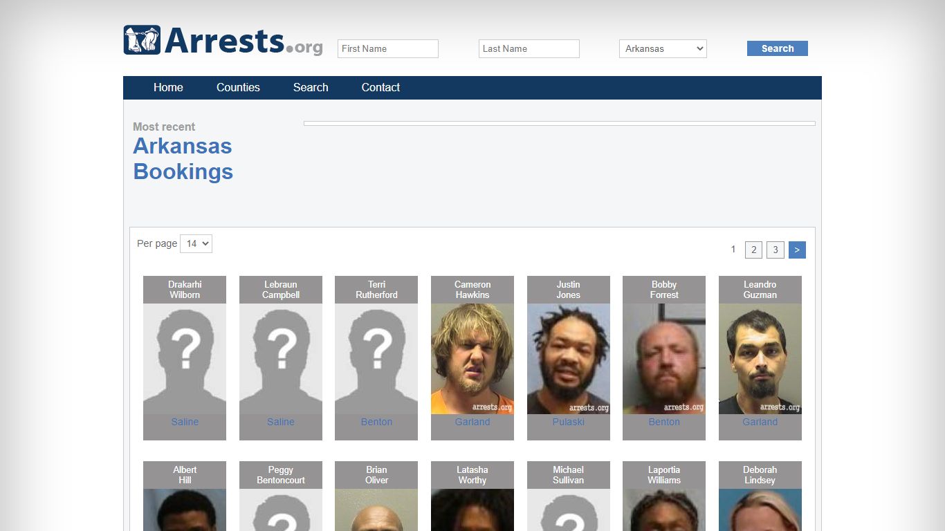 Arkansas Arrests and Inmate Search